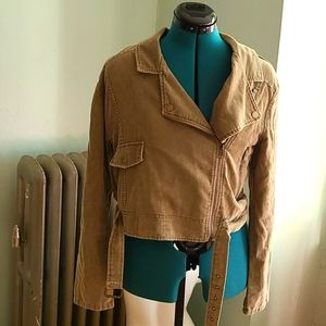 Light Corduroy Moto Jacket